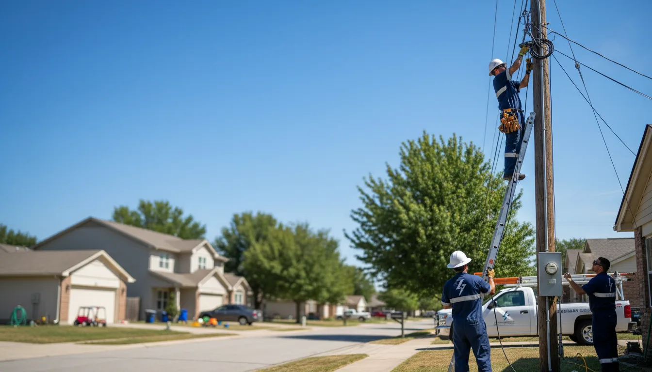 Residential electrician providing installation services in Mountain Top, PA